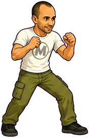 Mestre fighting stance